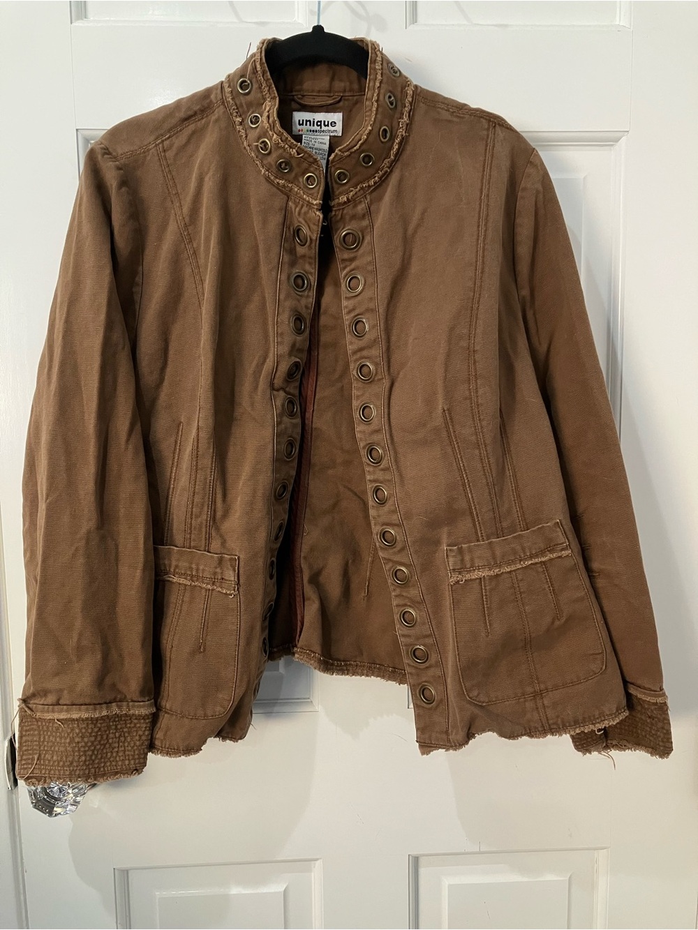 Unique Spectrum Y2K inspired brown jacket, 1x